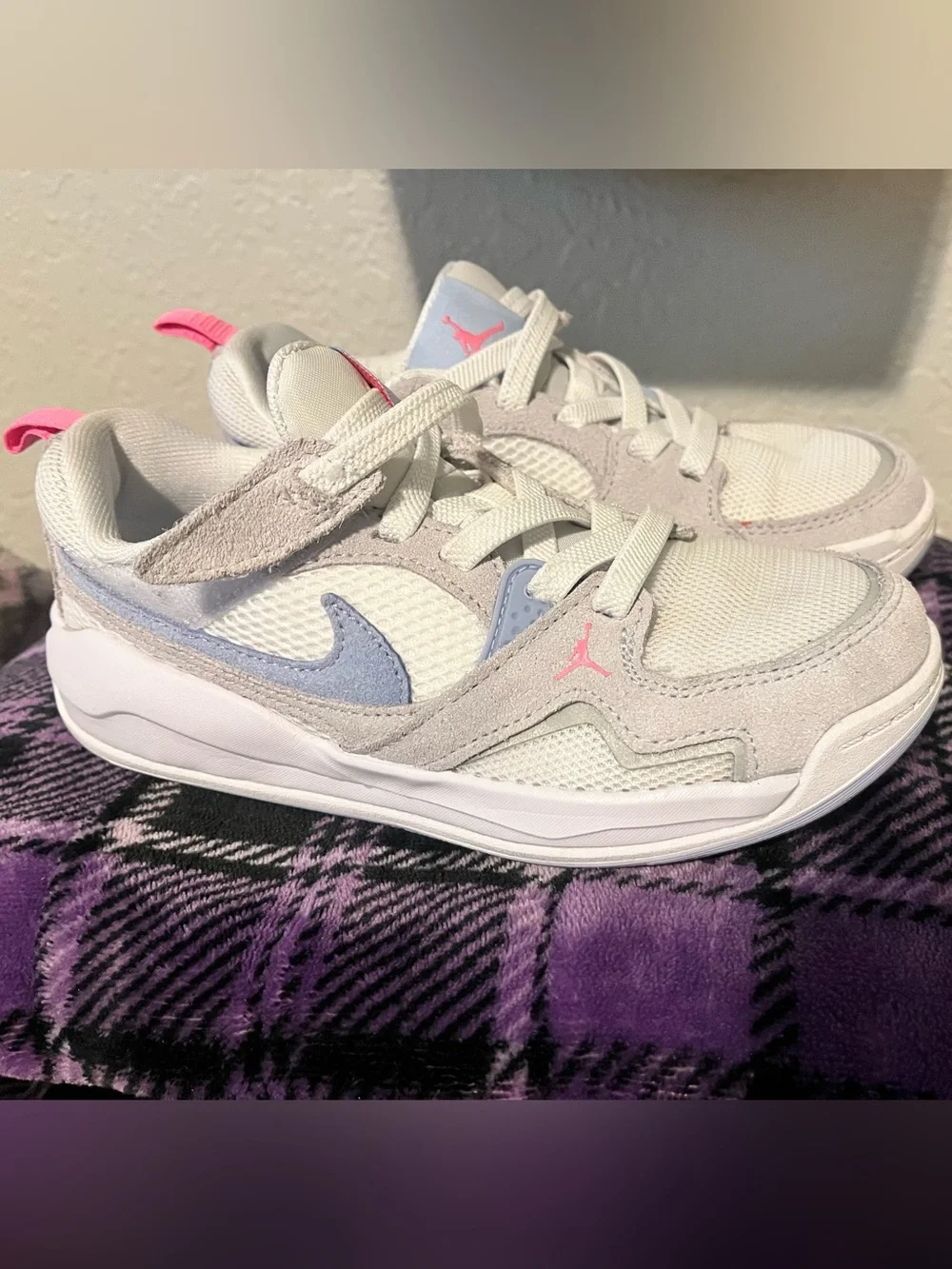 Jordan CMFT Era Kids Sneakers White/Colbalt Bliss/Football Grey